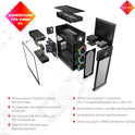 Omen 45L Gaming Desktop PC | Gt22-3295Ng | Intel Core Ultra 9 285K | 64 GB DDR5 RAM | 3 TB SSD | NVIDIA Geforce RTX 5090 (32 GB GDDR7) | Win11 | Flüssigkeitskühlung | Tower PC | Schwarz