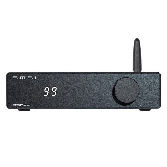 S.M.S.L A50 PRO Hifi-Leistungsverstärker, Hoch-/Tiefpassfilter 2.1-Kanal, Infineon'S MA12070P Chip, Bluetooth 5.0/USB/HDMI/AUX Eingang Passiver Subwoofer Mit Regelbarer Lautstärke (A50 PRO)