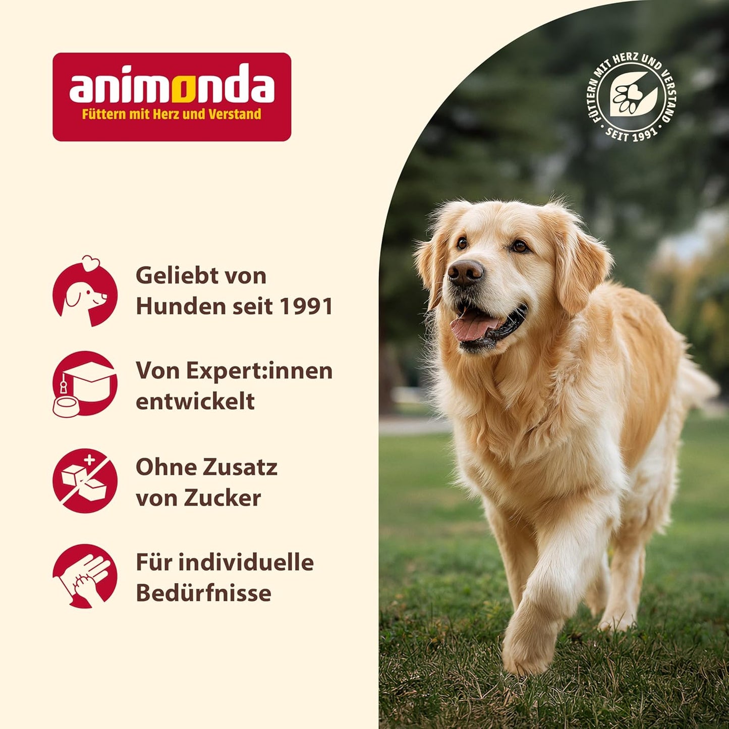 Animonda Grancarno Hunde Nassfutter Sensitiv Reines Huhn + Reis (6 X 800G), Getreidefreies Hundenassfutter Ohne Zucker, Für Ausgewachsene Hunde, Mit Frischen Fleischigen Zutaten