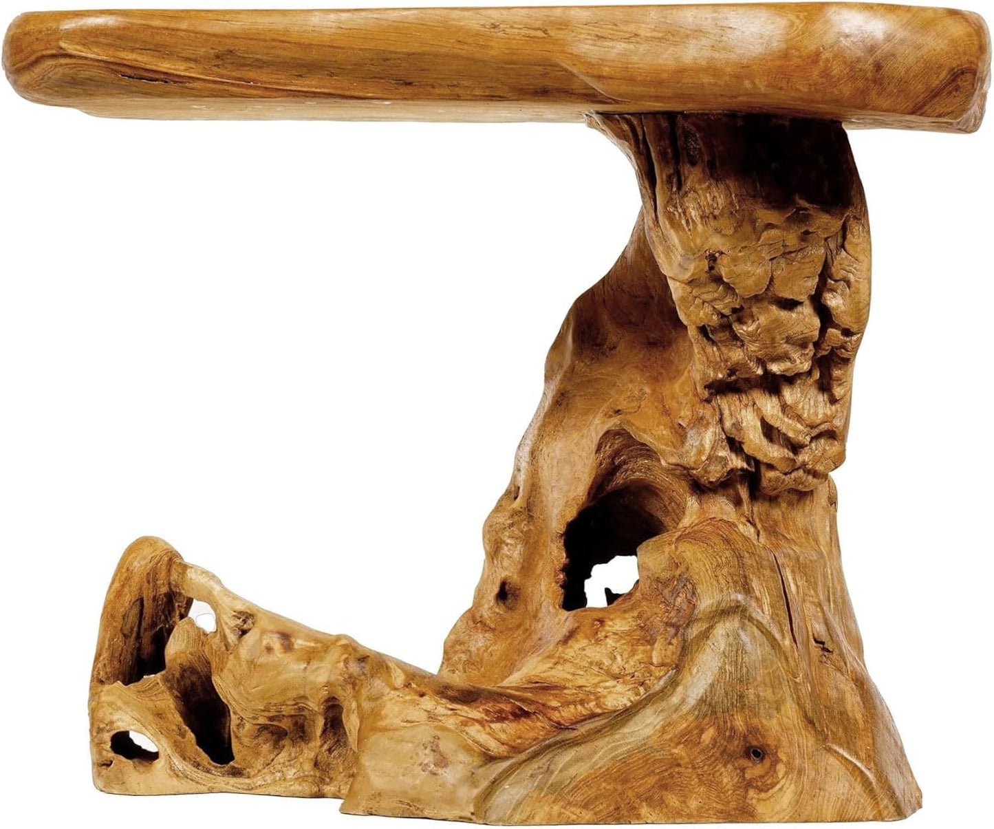 Windalf Rustikaler Couchtisch Juna 61 Cm Garten & Balkon Beistelltisch Handarbeit Wurzelholz