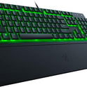 Razer Ornata V3 X - Flache Membran-Tastatur Mit Chroma RGB (Lautlose Membran-Switches, Ergonomische Handballenauflage, Tastenkappen Anti-Uv-Beschichtung) QWERTZ De-Layout | Schwarz