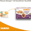 IAMS Delights Land & Sea Collection Katzenfutter Nass - Multipack Mit Fleisch Und Fisch Sorten in Sauce, Nassfutter Für Katzen Ab 1 Jahr, 72 X 85 G