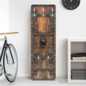 Bilderwelten Garderobe Vintage 105Cm X 34Cm 3D-Optik Historische Holztür Garderobenhaken Garderobenpaneel Flurgarderobe Flur-Möbel Wandgarderobe Holz