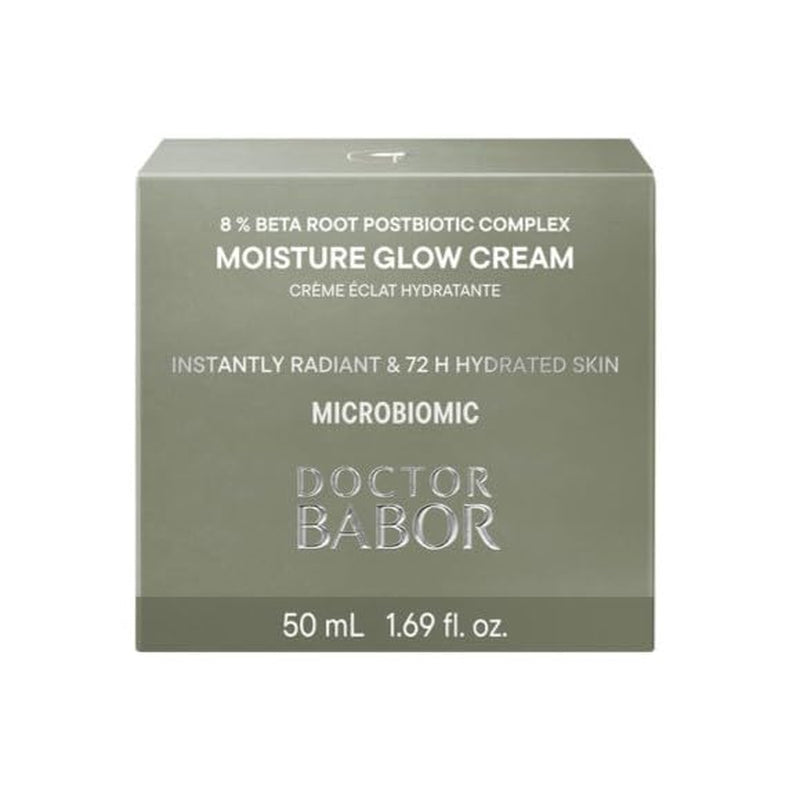 DOCTOR BABOR Microbiomic Moisture Glow Cream (50 Ml) – Vegane Feuchtigkeitscreme Mit Rote Beete Komplex Und Hyaluronsäure – Professionelle Gesichtspflege Für Intensive Feuchtigkeit