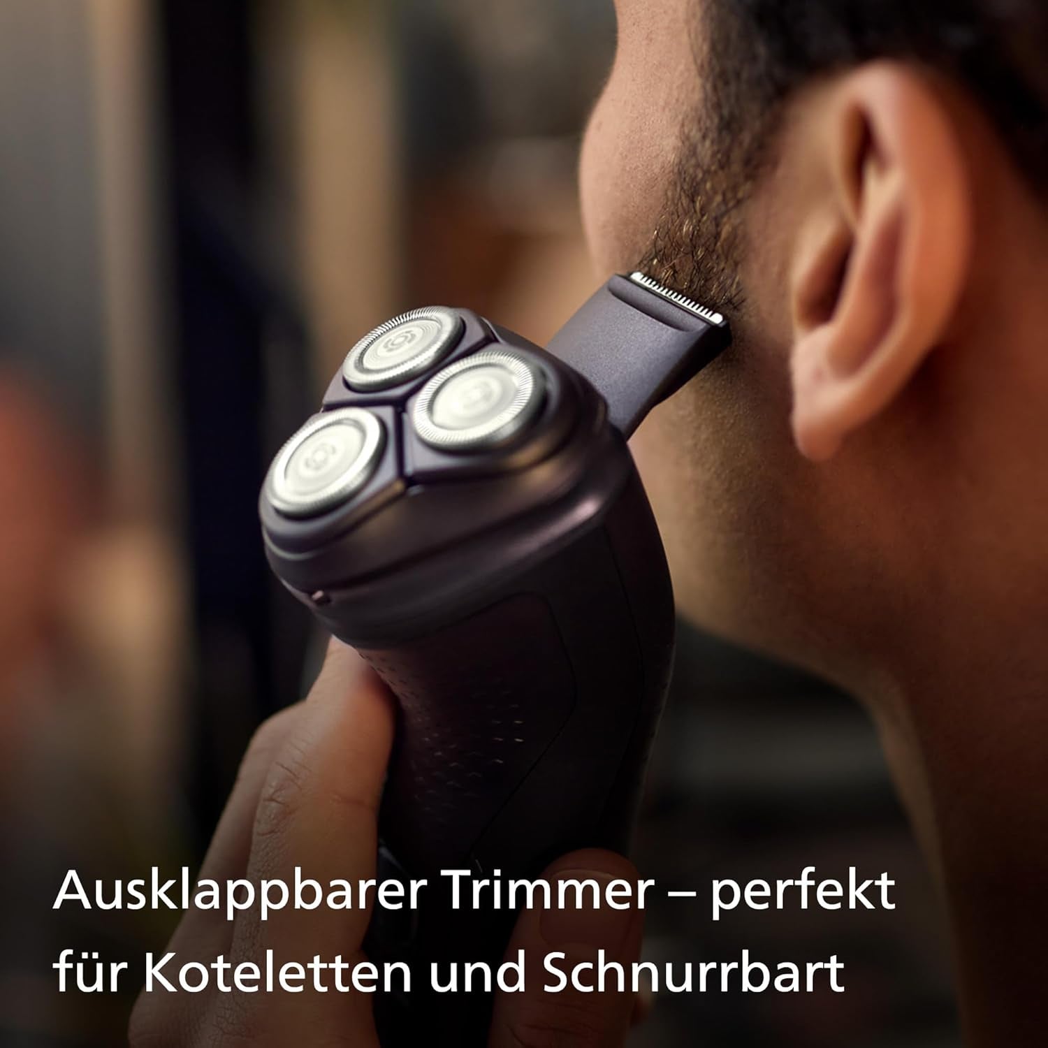 Philips Shaver Series 3000X – Elektrischer Rasierer Für Herren in Schwarz, Nass- Und Trockenrasur, Mit Skinprotect-Technologie, Ausklappbarem Bartschneider (Modell X3001/00)
