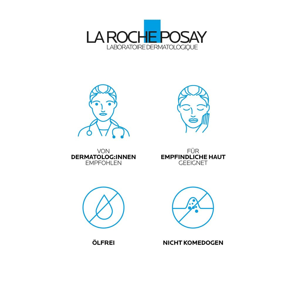 La Roche Posay Anti-Akne Gesichtscreme, Dreifach Tiefenwirksame Pflege Gegen Pickel, Mitesser Und Unreinheiten, Mit Anti-Rückfall-Effekt, Mit Niacinamid, Phylobioma Und Procerad, Effaclar Duo+M, 40 Ml