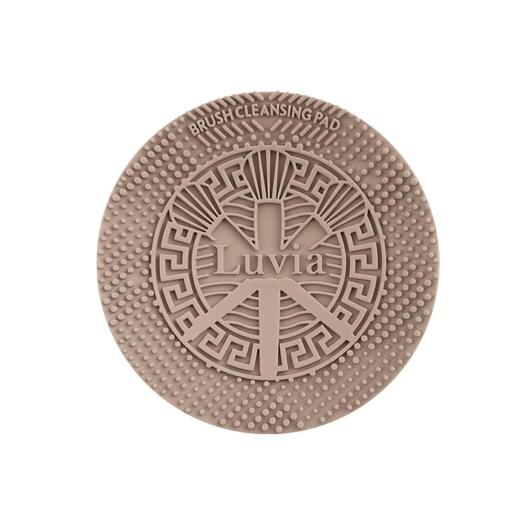 Make-Up Pinselset 15-Teilig Vegan | 12 Profi Schminkpinsel | Inkl. Blender, Reinigungsmatte & Veganem Leder-Köcher | Prime Vegan Pro | Coffee/Perlmutt | Luvia