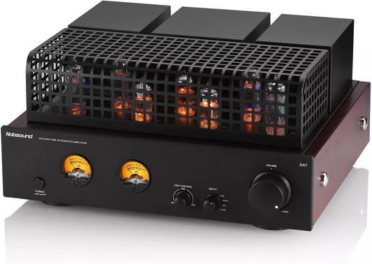 Nobsound Hifi-Verstärker Mit Bluetooth: Vakuum Röhreverstärker DAC VU Meter 6P1+6N1 Stereo Amplifier Für Lautsprecher