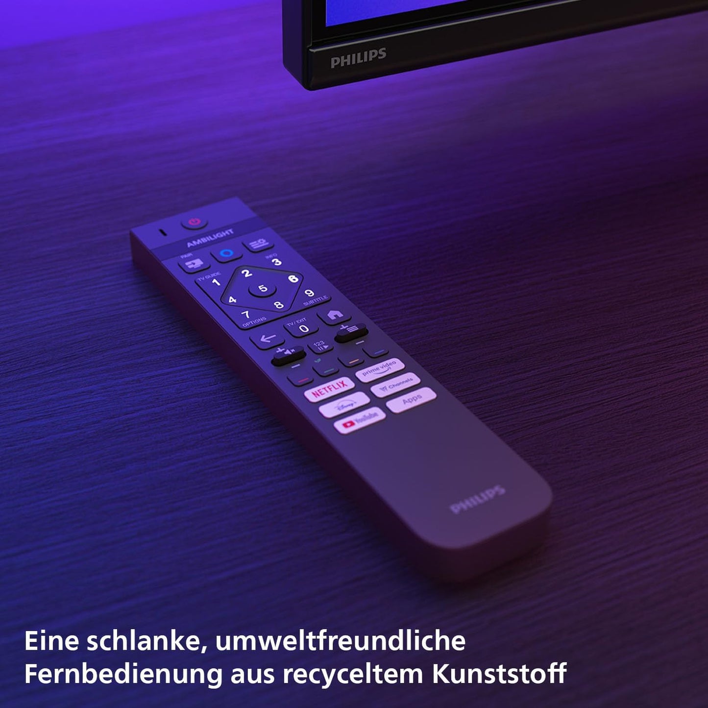 Philips Ambilight 77OLED760 4K OLED Smart TV - 77 Zoll Display Mit P5 AI Perfect Picture Engine Ultra HD, Titan OS, Dolby Vision Und Atmos Sound - Funktioniert Mit Alexa Und Google Sprachassistent