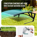 VOUNOT® Mähroboter Garage, Rasenmäher Rasenroboter Carport Überdachung Mit Metallfüßen, Wetterfest, Schutz Vor Laub, Uv-Schutz, 104×80×50 Cm, Grau