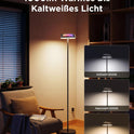 Govee Stehlampe Wohnzimmer Deckenfluter Wellenbeleuchtung RGBICWW, Dreizonenbeleuchtung Stehlampe, 80+ Szenenmodi, 2700-6500K, 1000LM, Kompatibel Mit Matter Und Alexa, Für Wohnzimmer, Schlafzimmer