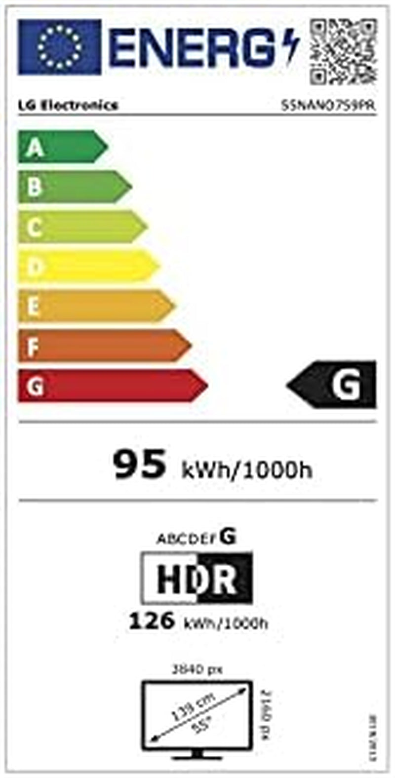 LG Electronics 55NANO759PR TV 139 Cm (55 Zoll) 4K Nanocell Fernseher (Active HDR, 60 Hz, Smart TV) [Modelljahr 2021], Schwarz