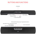 Home Bluetooth 5.0 Speaker Extended Edition Desktop Wall mounted Wireless Speaker Bass Cannon Speaker Supports USB TF