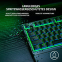 Razer Ornata V3 X - Flache Membran-Tastatur Mit Chroma RGB (Lautlose Membran-Switches, Ergonomische Handballenauflage, Tastenkappen Anti-Uv-Beschichtung) QWERTZ De-Layout | Schwarz