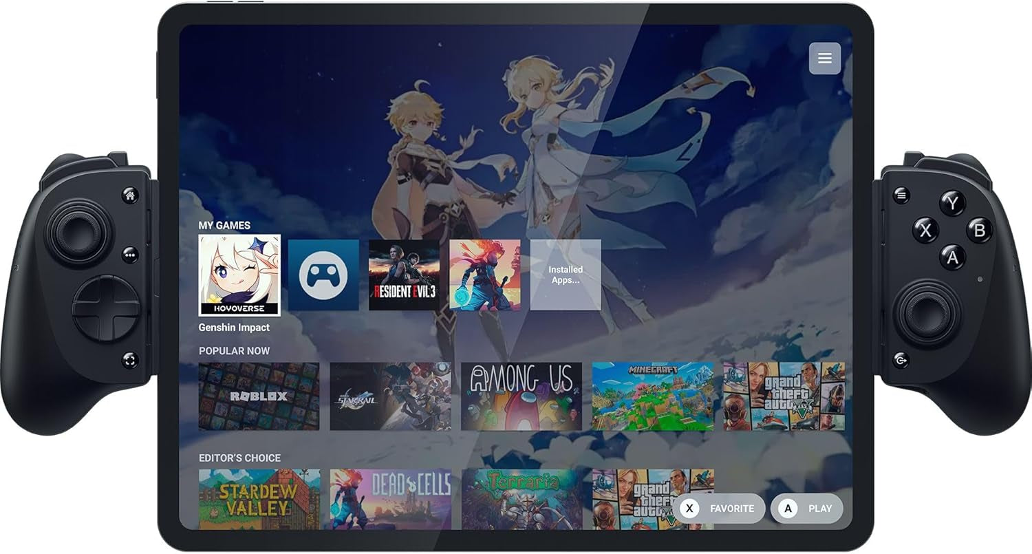 Razer Kishi V3 Pro XL - USB-C Gaming-Controller Für Fullsize-Tablets - Ipads & Android-Tablets Bis Zu 13" - Plug-And-Play - Anti-Drift-Analogsticks - Sensa HD Haptik - Nexus App, Schwarz