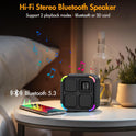 Bluetooth Lautsprecher Mit Wecker 30 Natural Sounds | 5-In-1: Nachtlicht, Tischuhr, Schlaf Timer, LED Lichtshow, Lange Akkulaufzeit, Geschenk Für Frauen Und Männer, Mädchen Und Junge