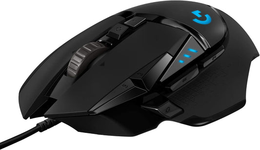 Logitech G502 HERO High-Performance Gaming-Maus Mit HERO 25K DPI Optischem Sensor, Rgb-Beleuchtung, Gewichtstuning, 11 Programmierbare Tasten, Anpassbare Spielprofile, Pc/Mac - Schwarz