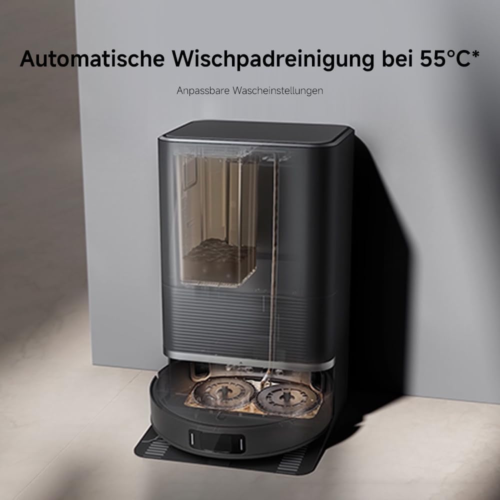 Xiaomi Robot Vacuum X20 Max – 8000 Pa Saugleistung, Duales Moppsystem Mit Heißwasserreinigung Und Trocknung, 75 Tage Staubkapazität, 4 Reinigungsmodi Und 5200Mah Akku Für Smarte, Gründliche Reinigung