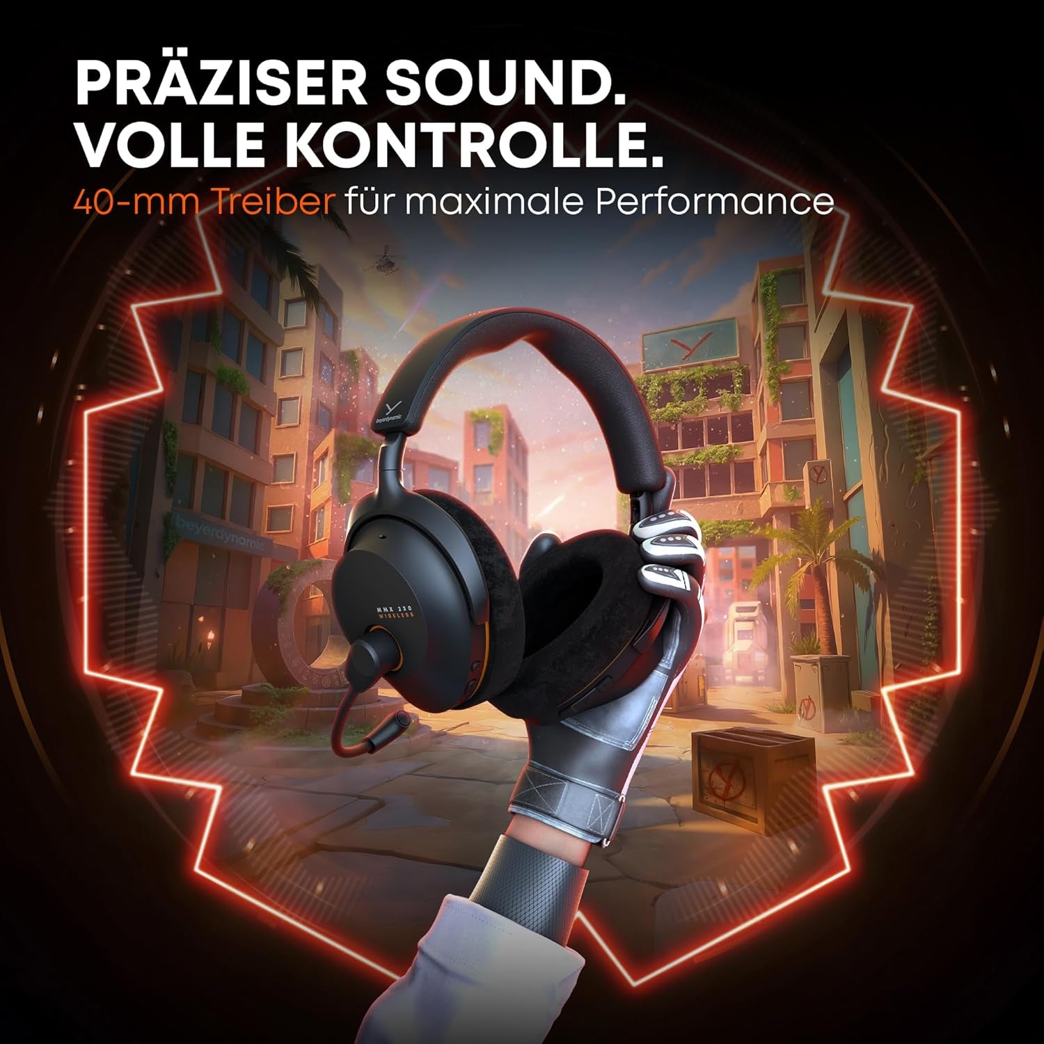 Beyerdynamic MMX 230 Wireless Gaming Headset Mit ANC Und Bluetooth® 6.0, 60 Stunden Akkulaufzeit, Ersetzbarem Akku, in Schwarz