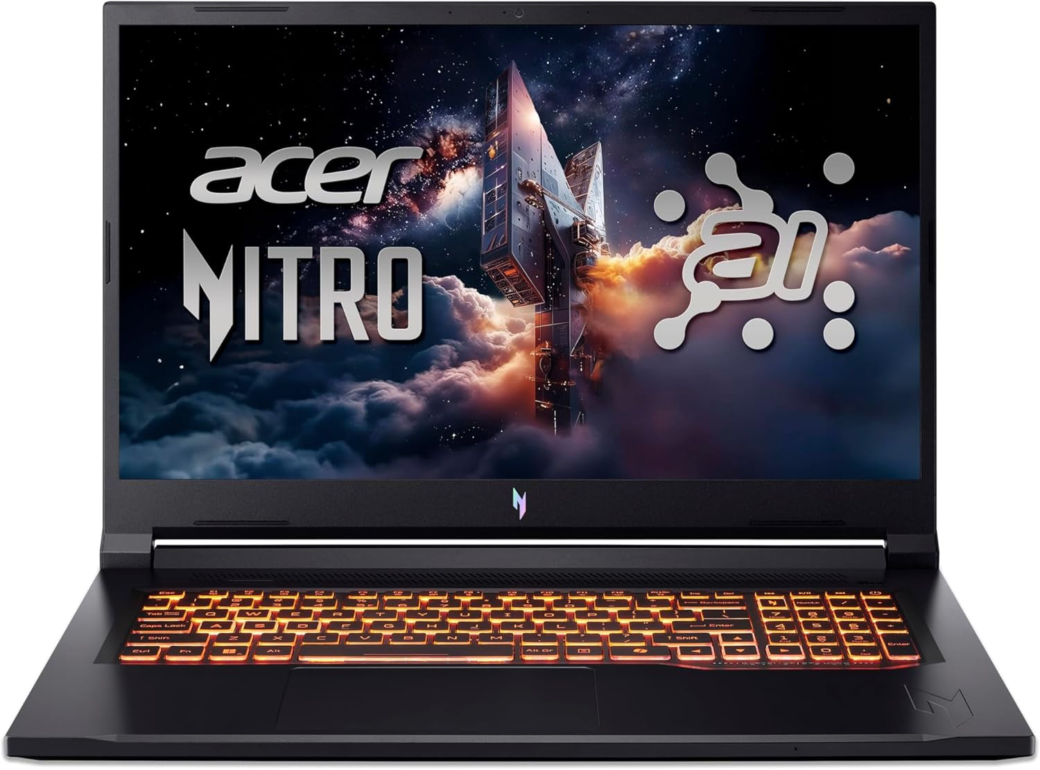 Acer Nitro V 17 AI (ANV17-41-R0BS) Gaming Laptop, 17" FHD IPS 144Hz Display, AMD Ryzen 7 260, 16 GB RAM, 1 TB SSD, NVIDIA Geforce RTX 5060, Windows 11, QWERTZ Tastatur, Schwarz