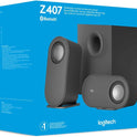 Logitech Z407 Bluetooth-Computerlautsprecher Mit Subwoofer Und Kabelloser Steuerung, Raumfüllendem Sound, Premium-Audio Mit Mehreren Eingängen, Usb-Lautsprechern - Graphit