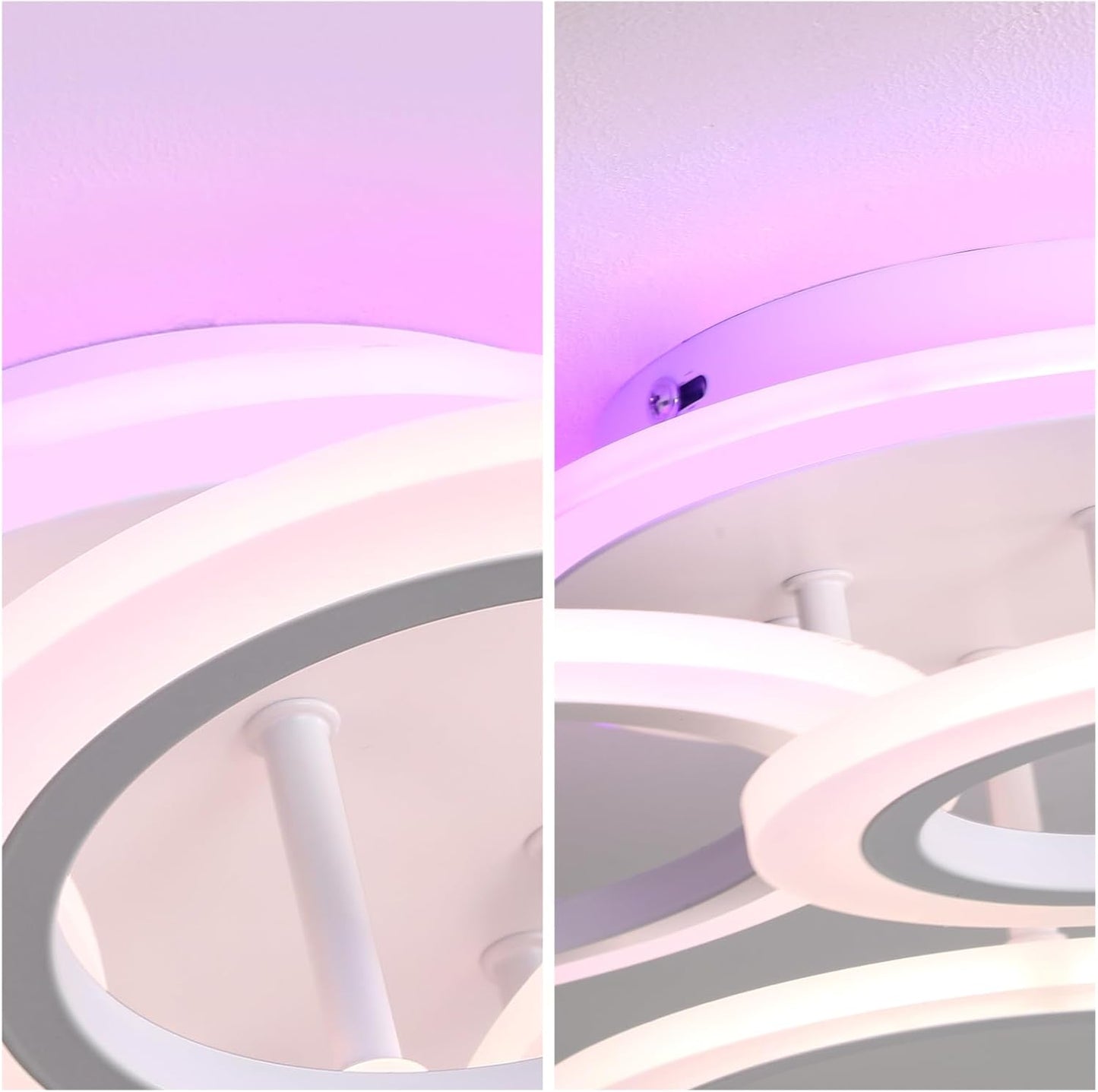 Led Deckenleuchte,50W Deckenlampe Mit Fernbedienung Rund,Weiße Schlafzimmerlampe Dimmbar,Modern Wohnzimmerlampe,Led Lampen Deckenlampen Für Schlafzimmer Küche Flur Kinderzimmer,3000K-6000K