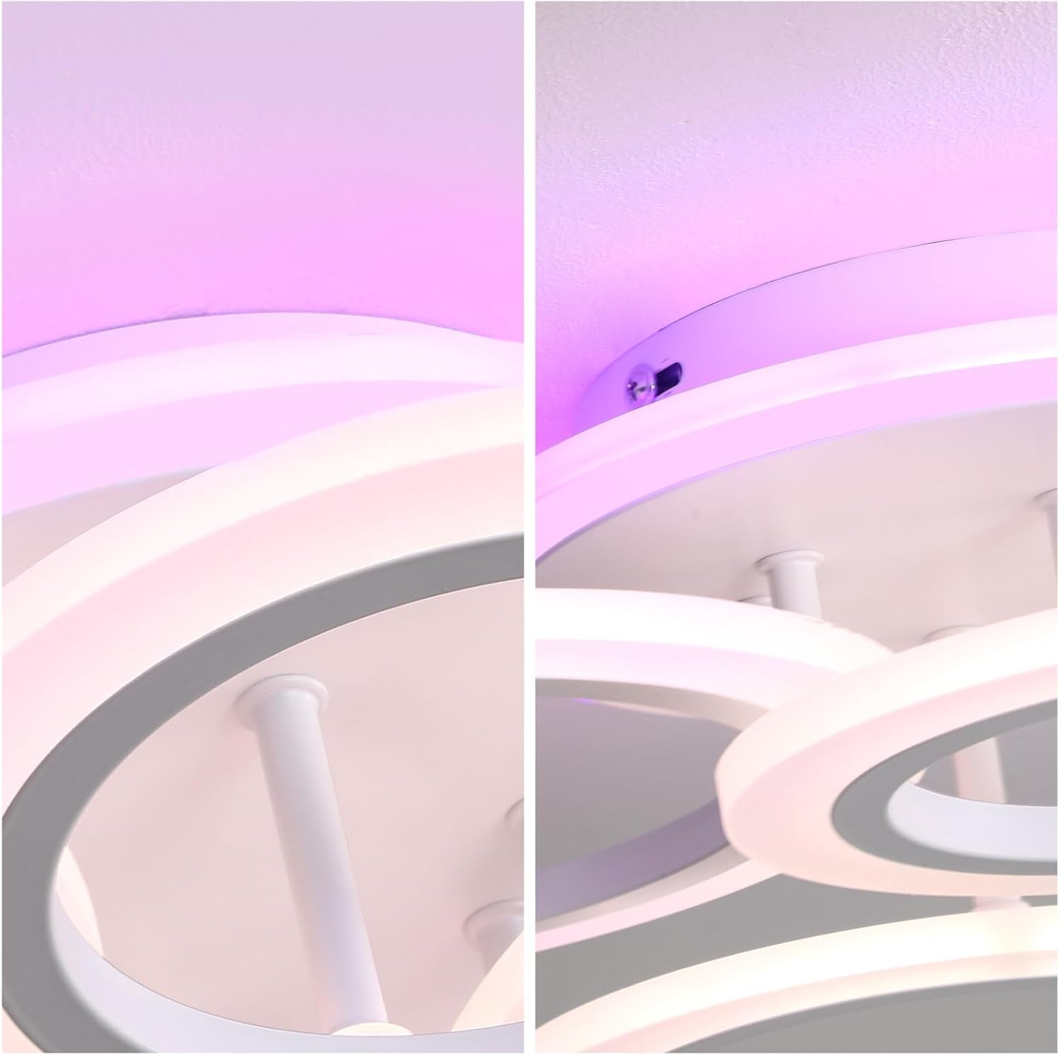 Led Deckenleuchte,50W Deckenlampe Mit Fernbedienung Rund,Weiße Schlafzimmerlampe Dimmbar,Modern Wohnzimmerlampe,Led Lampen Deckenlampen Für Schlafzimmer Küche Flur Kinderzimmer,3000K-6000K