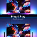 RGB Lightbar Funktioniert Mit Alexa, Gaming Lampe, Fernseher Beleuchtung per App Und Fernbedienung, Musik Sync, Timer, Ambiente Lampe Für Schreibtisch Monitor Zimmer Feiertage