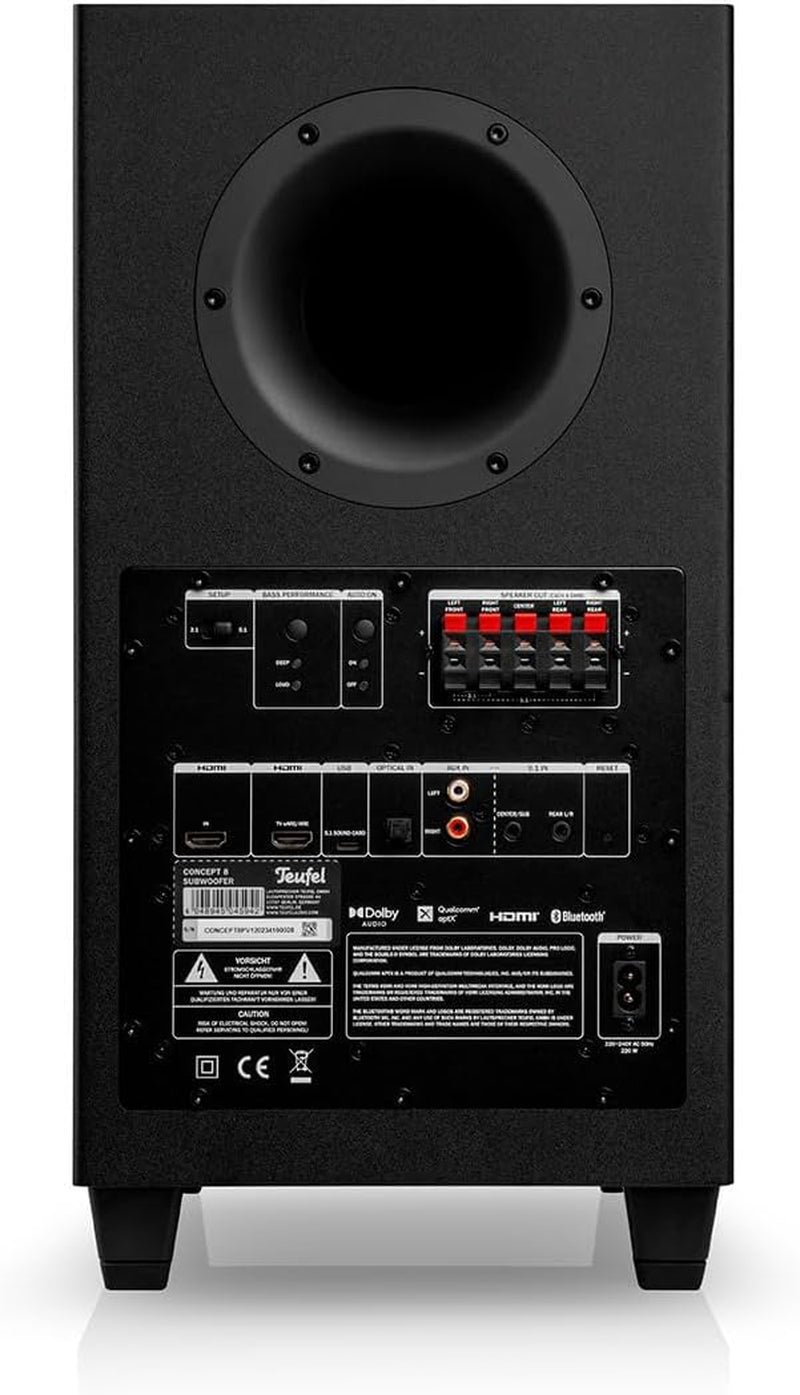 Teufel Ultima 20 Concept 5.1 Surround Soundsystem, Komplettsystem Heimkino Mit Integriertem Av-Receiver, Bluetooth, Dolby Audio, Usb-C-Soundkartenfunktion, HDMI ARC CEC (Schwarz)