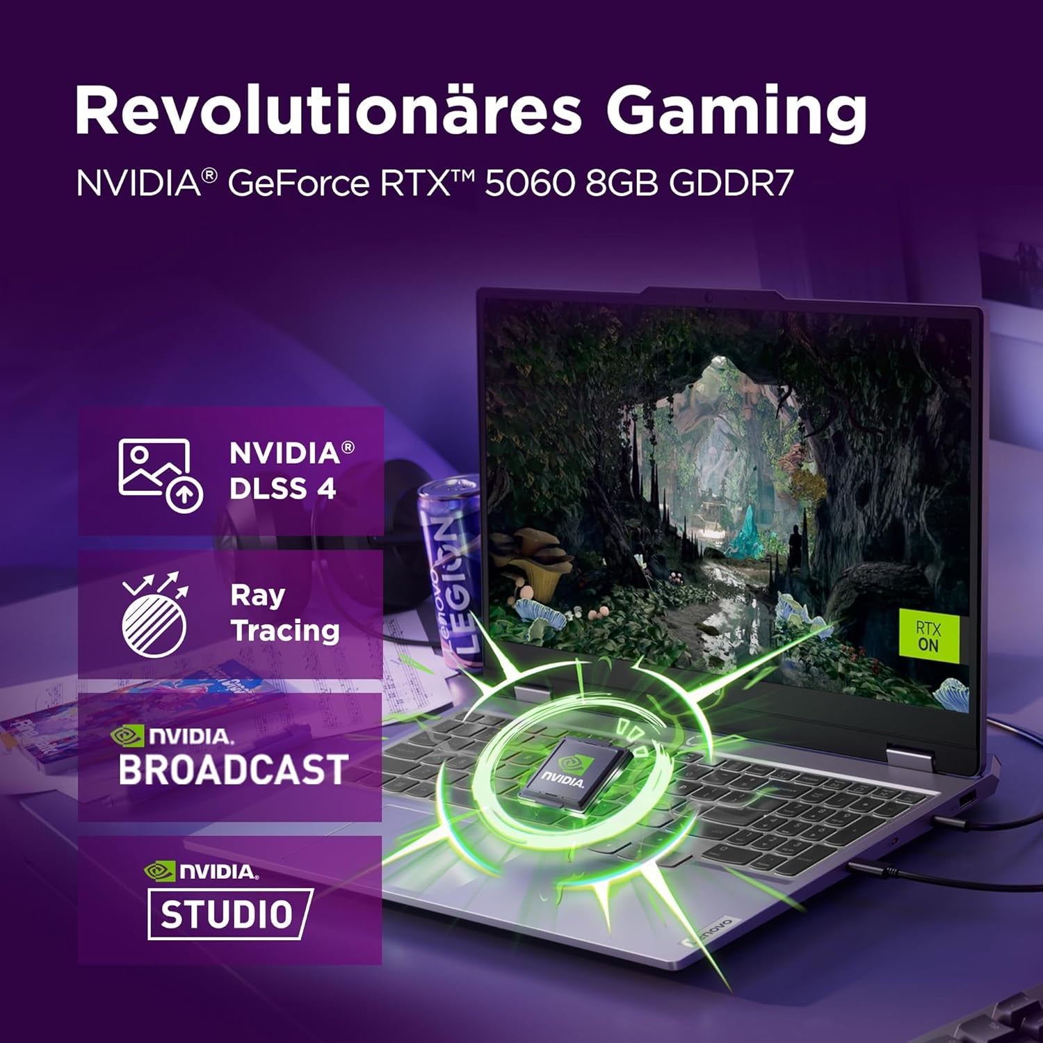 Lenovo LOQ Gaming AI Laptop | 15.6" Full HD 144Hz | NVIDIA Geforce RTX 5060 8GB | Intel Core I5-13450Hx | 16GB RAM | 1TB SSD | Win11 | QWERTZ Weiß Beleuchtet | Grau | 3 Monate Gamepass