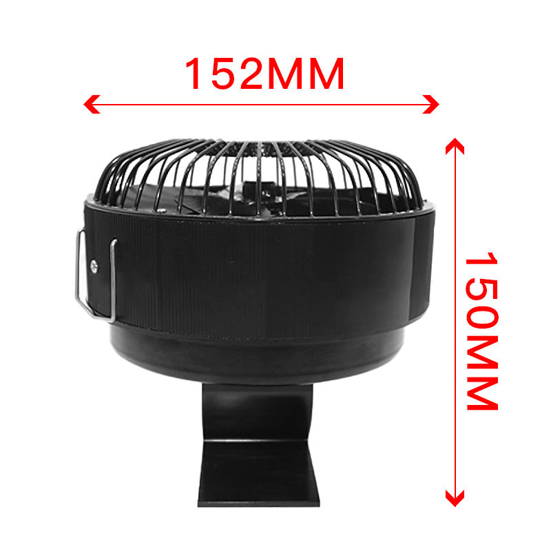 Round Non-Electric Powered Fireplace Fan