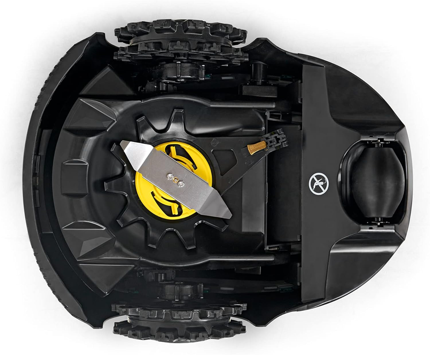 ROBOMOW RT300 Robotermäher/Rasenroboter Für Flächen Bis 300 Qm | 4,3 Ah; 18Cm Schnittbreite; Einfache Installation, Selbstreinigend Und Inkl. Schwimmendem Mähdeck, Mulchreiniger