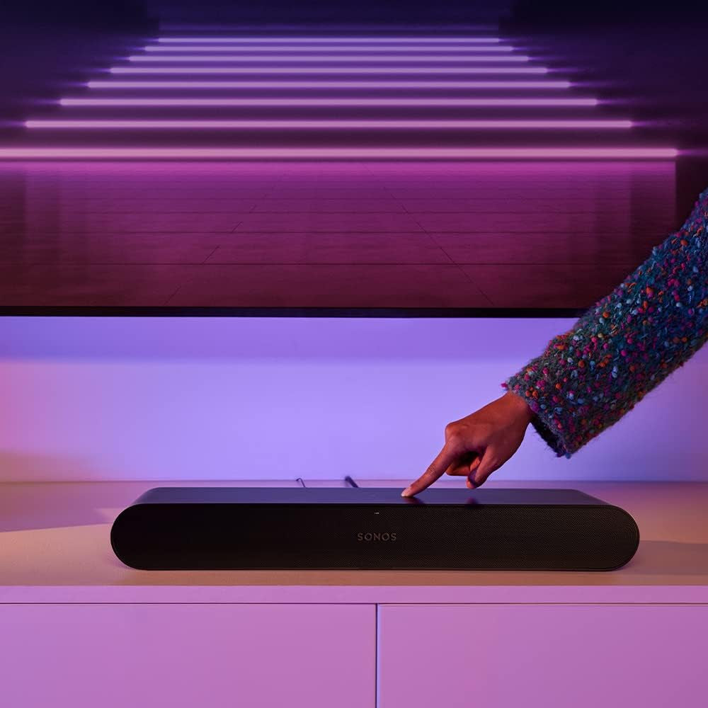 Sonos Ray Soundbar – Einzigartig Kompakte All-In-One-Soundbar Mit Blockbuster-Sound Für Filme, Spiele Und Wlan-Musikstreaming – Kompatibel App Und Apple Airplay – in Weiß
