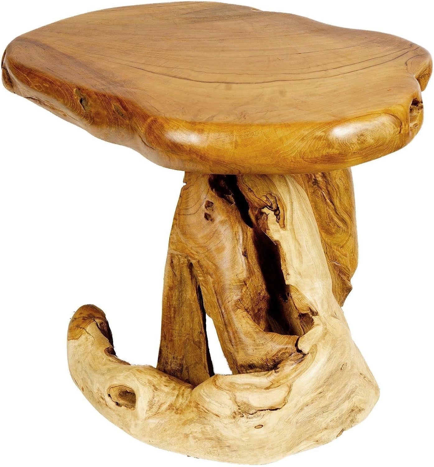 Windalf Beistelltisch ANCALAGON 66 Cm Kleiner Nachttisch Handarbeit Wurzelholz