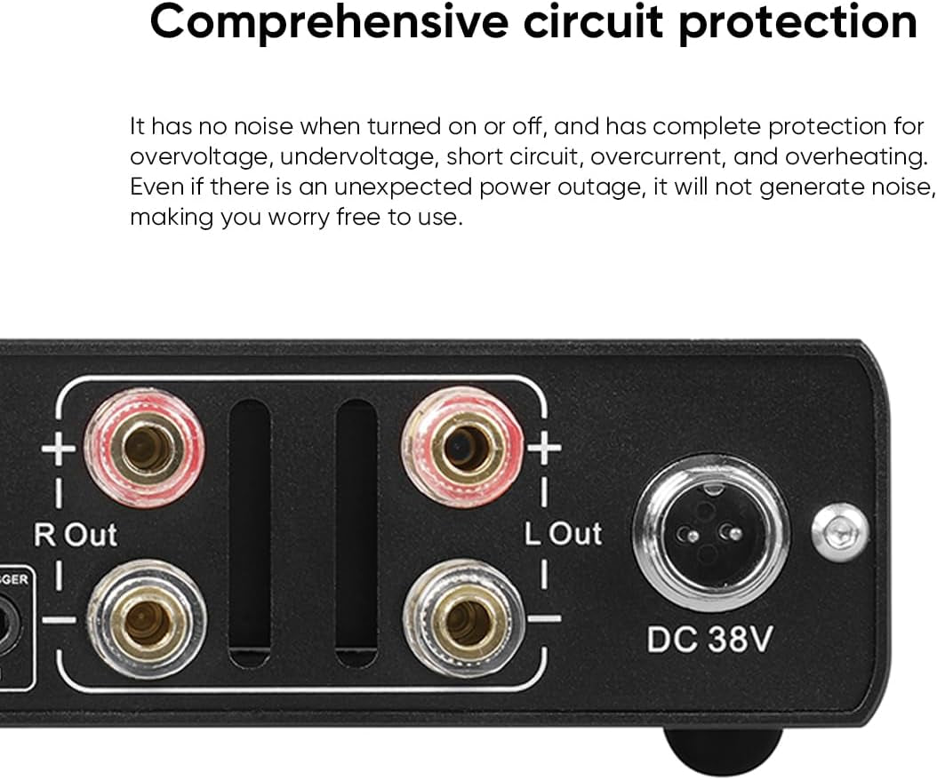 Topping PA5 II Hifi-Leistungsverstärker 100W X 100W Full Balanced Amplifiers TRS/RCA Input Desktop Home Audio Class D Amp (Schwarz)