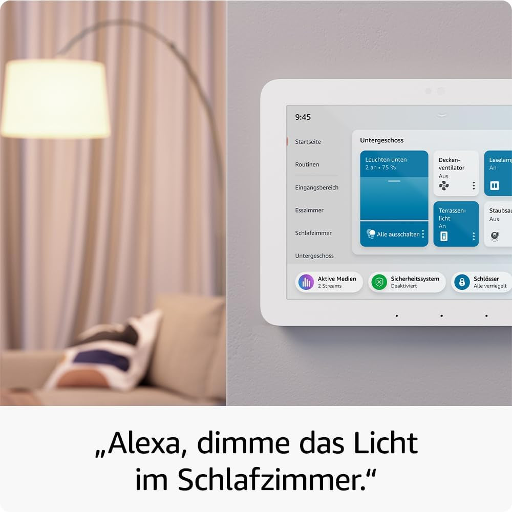 Echo Hub (Neueste Generation) | Smart-Home-Bedienpanel (8 Zoll) Mit Alexa | Kompatibel Mit Tausenden Geräten