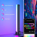 RGB Lightbar Funktioniert Mit Alexa, Gaming Lampe, Fernseher Beleuchtung per App Und Fernbedienung, Musik Sync, Timer, Ambiente Lampe Für Schreibtisch Monitor Zimmer Feiertage