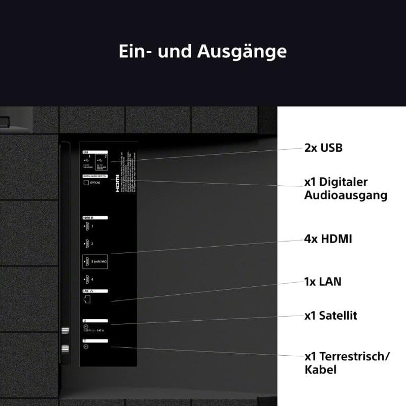Sony BRAVIA 3 - Direct LED 50 Zoll Fernseher (K50S32), X-Balanced Speaker, Dolby Vision/Atmos, IMAX Enhanced, Google TV (2025), Google Cast, Apple Airplay 2, Eco Dashboard 2, Game Menu 2, Smart TV