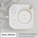 15w Fast 3 In 1 Wireless Charging for IPhone Phone Watch Earphone Modern Led Office Desk Lamp Wireless Charger Lamp