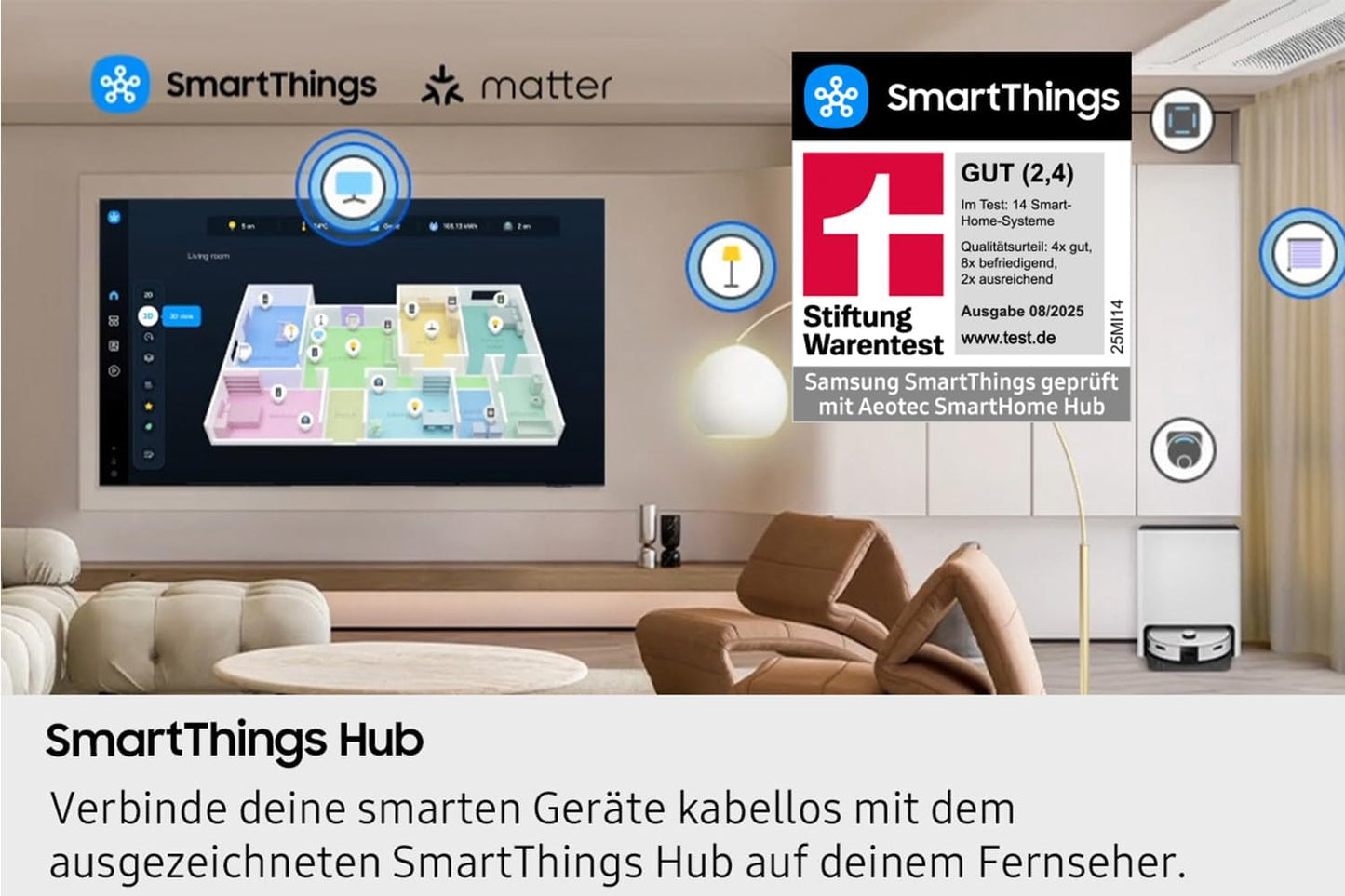 Samsung Neo QLED 8K QN900F 75 Zoll (189 Cm) Mini LED Fernseher, Antireflexion, 8K AI Upscaling, Metal Frame Design, Knox Security, Dolby Atmos, Art Store Galerie, Samsung Vision AI Smart TV
