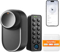 Switchbot WLAN Smart Lock Ultra Mit Fingerabdruck-Entsperrung, Elektronisches Türschloss Mit Aufladbarem Akku, Türöffner per Fingerprint, Passcode, Smartphone, Alexa, Google, Unterstützt Matter
