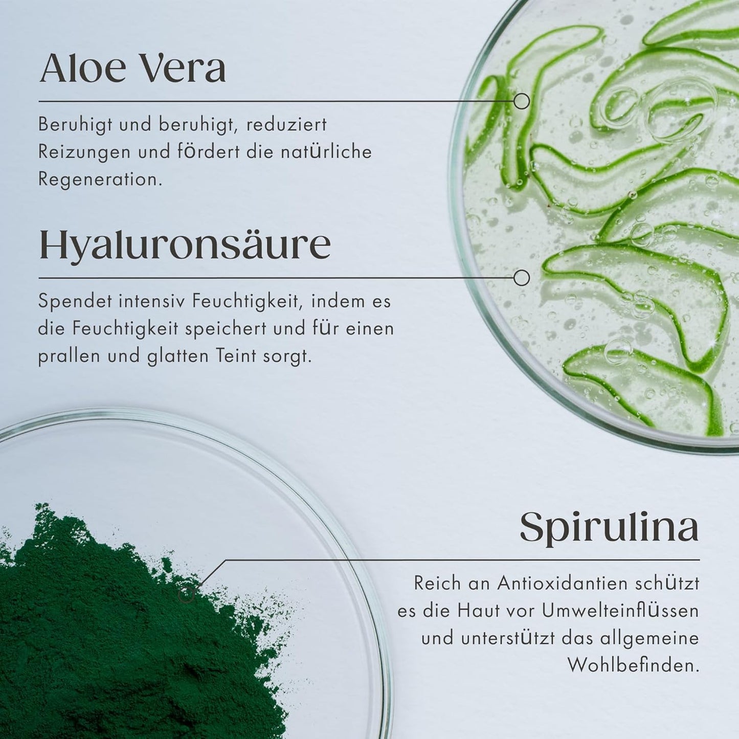 Satin Naturel Hyaluron Serum Hochdosiert 100Ml – Bio Hyaluronsäure Serum Gesicht – Anti-Aging Feuchtigkeitsserum – Vegan – 24H Feuchtigkeit – Gesichtspflege Für Frauen Und Männer