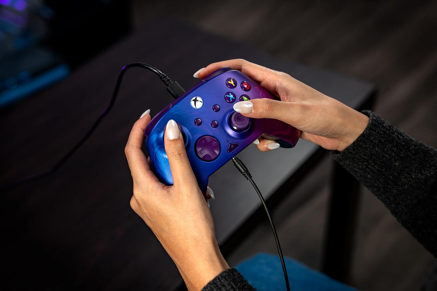 Turtle Beach Rematch Advanced Purple Fade Wired Gaming Controller - Lizenziert Für Xbox Series X, S, Xbox One Und Windows PC, Mit Zuweisbaren Tasten Und Rumble-Feature-Motoren