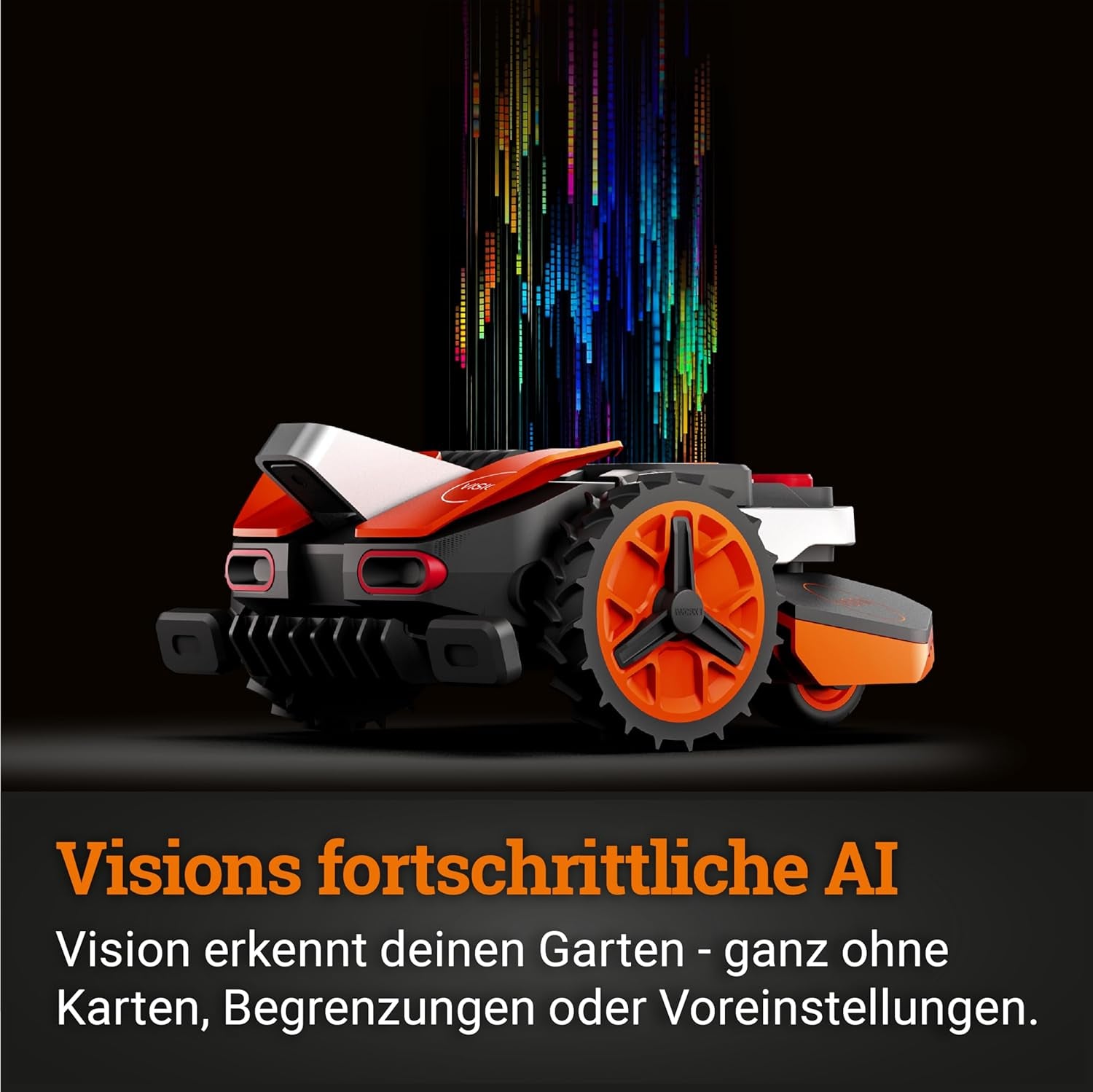WORX Landroid Vision M800 WR208E.1 - Mähroboter Ohne Begrenzungskabel Für Gärten Bis 800M², AI Rasenmäher Roboter (WLAN & Bluetooth, Aktive Hindernisvermeidung Mit Ki-Technologie, Igelschutz)