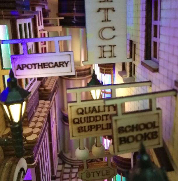 DIY Harry Potter Diagonal Alley Bookend Bookshelf Street Alley Diagonal Alley Bookend Bookshelf