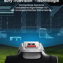 Eufy E15 Mähroboter Ohne Begrenzungskabel, Keine Signalausfälle, Kein RTK, Truevision Technologie, Smart-Navigation, Garten Bis 800M², Präzisionsrandschnitt, Hindernisvermeidung, App-Steuerung
