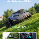 MAMMOTION YUKA Mini 2 500 Mähroboter Ohne Begrenzungskabel, Empf. 500 M², Ai-Gestützte Drei-Kamera-Bildverarbeitung Rasenmäher Roboter, Auto-Mehrzonen-Kartierung, Dropmow, 4.5Ah-Akku