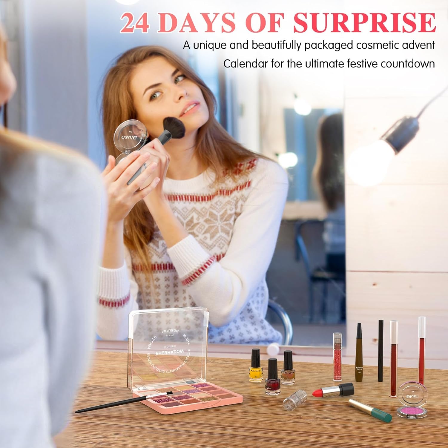 Beauty Adventskalender 2025 Mit Exquisite Kosmetik 24 Stück Bestes Geschenk Schönheitsprodukte Für Mädchen Frauen Teenager Für Abwechslungsreiche Verwöhnende Und Stylische Adventszeit Festival