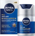 NIVEA MEN Anti-Age Hyaluron Feuchtigkeitscreme, Gesichtspflege Für Männer Mit Hyaluron, Pro-Retinol Und LSF 15, Gesichtscreme Für 24H Feuchtigkeit Und Sichtbare Faltenmilderung (50 Ml)