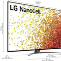LG Electronics 55NANO759PR TV 139 Cm (55 Zoll) 4K Nanocell Fernseher (Active HDR, 60 Hz, Smart TV) [Modelljahr 2021], Schwarz